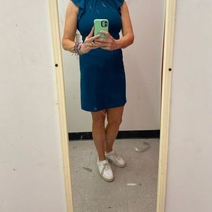 Pretty blue Calvin Klein party dress. Can be worn with heels or tennis shoes